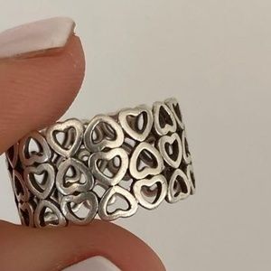 Tiffany & Co. Paloma Picasso Sterling Silver Crown of Hearts Ring